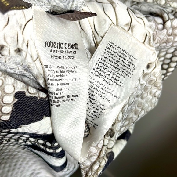 Roberto Cavalli Python Print Cocktail Dress Sz 42. True to Sz Medium. Like new - Picture 6 of 16